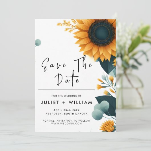 植物素朴園緑ひまわり結婚の セーブザデート (スタンド正面)