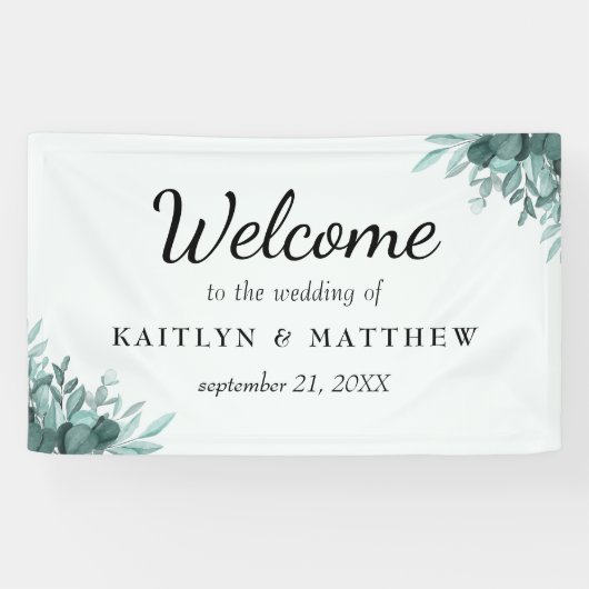 植物素朴学の至福結婚の背景 横断幕 (横)