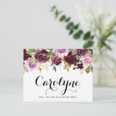 植物紫の花は私の花のギル ポストカード (スタンド正面)