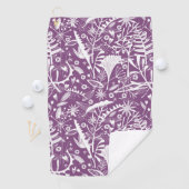 植物紫モダン ゴルフタオル (インサイチュ)