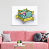 植物細胞の概念像 キャンバスプリント (インサイチュ (リビング))