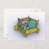 植物細胞の概念像 ポストカード (正面/裏面)