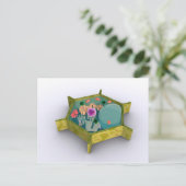 植物細胞の概念像 ポストカード (スタンド正面)