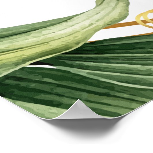 植物緑化葉器表の座席表 ポスター (角)