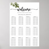 植物緑葉の結婚座の表 ポスター (正面)