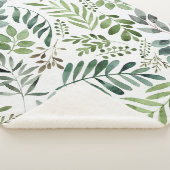 植物緑葉水彩   シェルパブランケット (3/4)