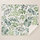 植物緑葉水彩   シェルパブランケット (正面(横))