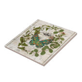 植物美術フランスの国語葉蝶 タイル (側面)