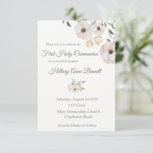 植物聖餐式 招待状 (スタンド正面)