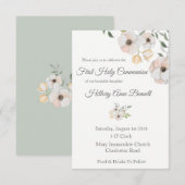 植物聖餐式 招待状 (正面/裏面)