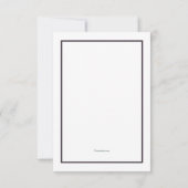 植物自然悔やみや弔慰サンキューカード 招待状 (裏面)