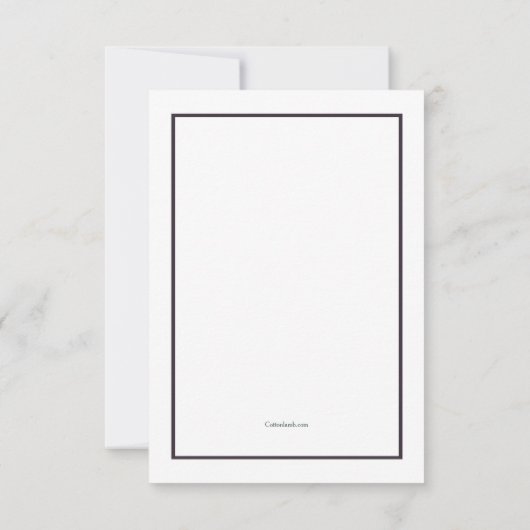 植物自然悔やみや弔慰サンキューカード 招待状 (裏面)