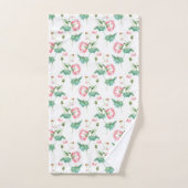 植物花とミツバチ バスタオルセット (ハンドタオル)