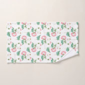 植物花とミツバチ バスタオルセット (ハンドタオル)