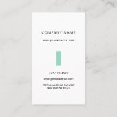 植物花とユニバーサル名刺。 名刺 (裏面)