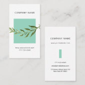 植物花とユニバーサル名刺。 名刺 (正面/裏面)