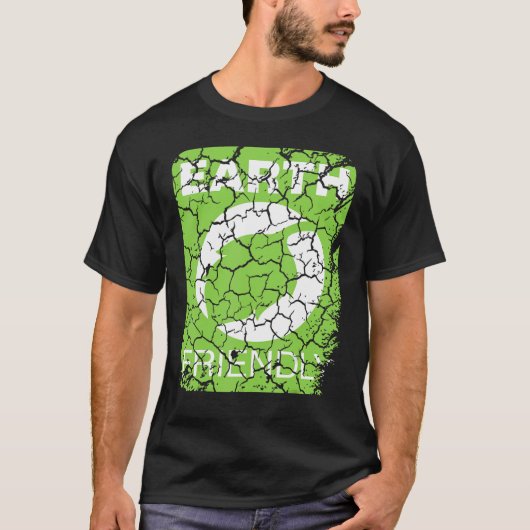 植物花の木の庭の地フレンドリー動揺して Tシャツ (正面)