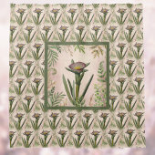 植物花ほこりっぽいピンクグリーンフィグマリゴールド シャワーカーテン