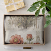 植物花イラストオンパーチメントNo. 1 薄葉紙 (ギフト)