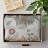 植物花イラストオンパーチメントNo. 4 薄葉紙 (ギフト)