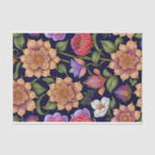 植物花カラフルのアートワーク 薄葉紙 (正面)