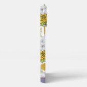 植物花カラフル柄パーソナライズされた iPhoneケース (右側面)