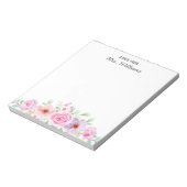 植物花フローラ名前をカスタムする ノートパッド (回転)