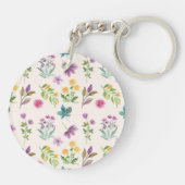 植物花春フローラアクリル キーホルダー (裏面)