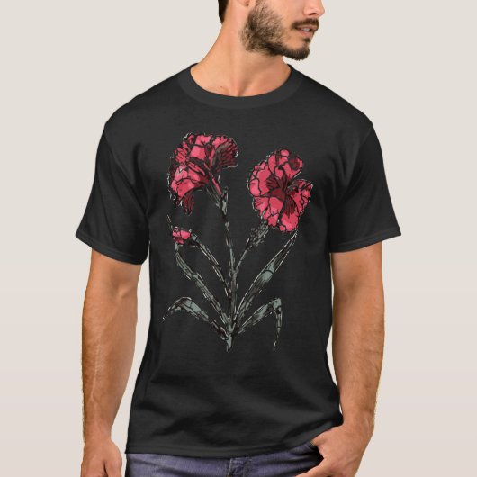 植物花木園動揺して Tシャツ (正面)
