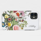 植物花水彩名前をカスタムする Case-Mate iPhoneケース (裏面(横))