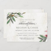 植物花結婚のリハーサル 招待状 (正面/裏面)