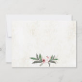 植物花結婚のリハーサル 招待状 (裏面)