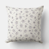 植物花花パターン20" x 20" クッション (正面)
