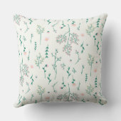 植物花花パターン20" x 20" クッション (裏面)