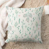 植物花花パターン20" x 20" クッション (ブランケット)
