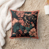 植物花 クッション (ブランケット)