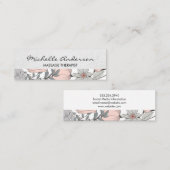 植物花 スキニー名刺 (正面/裏面)