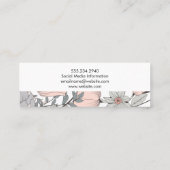 植物花 スキニー名刺 (裏面)