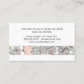 植物花 |写真カメラアイコン 名刺 (裏面)