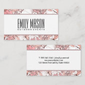 植物花 名刺 (正面/裏面)