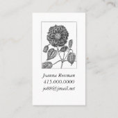 植物花 名刺 (裏面)