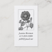 植物花 名刺 (裏面)