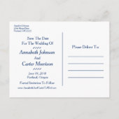 植物花「Save The Date」 案内ポストカード (裏面)