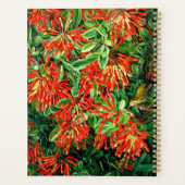 植物芸術：チリのバーニングブッシュとEmuウォレン プランナー手帳 (裏面)