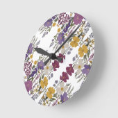 植物芸術 ラウンド壁時計 (傾斜)