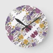 植物芸術 ラウンド壁時計 (正面)