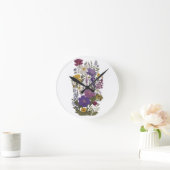 植物芸術 ラウンド壁時計 (ホーム)
