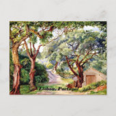 植物芸術：リスボンの近くのシントラでコルクの木 ポストカード (正面)