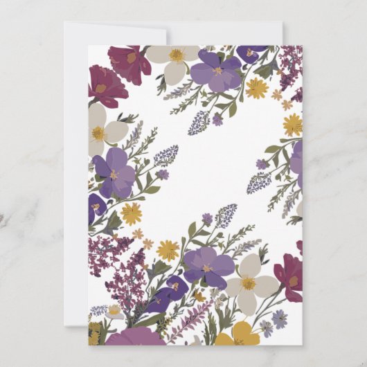 植物芸術 招待状 (正面)