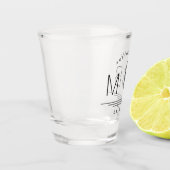 植物茎結婚モノグラム ショットグラス (左)